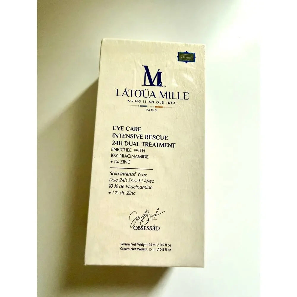 $950 New Latoua Mille Eye Care Intensive Rescue 24h Dual Treatment
